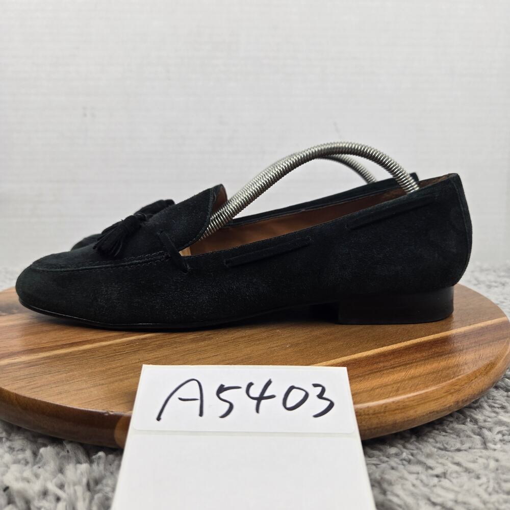 Lauren Ralph Lauren Womens 9B Black Suede Leather Office Casual Tassel Loafer